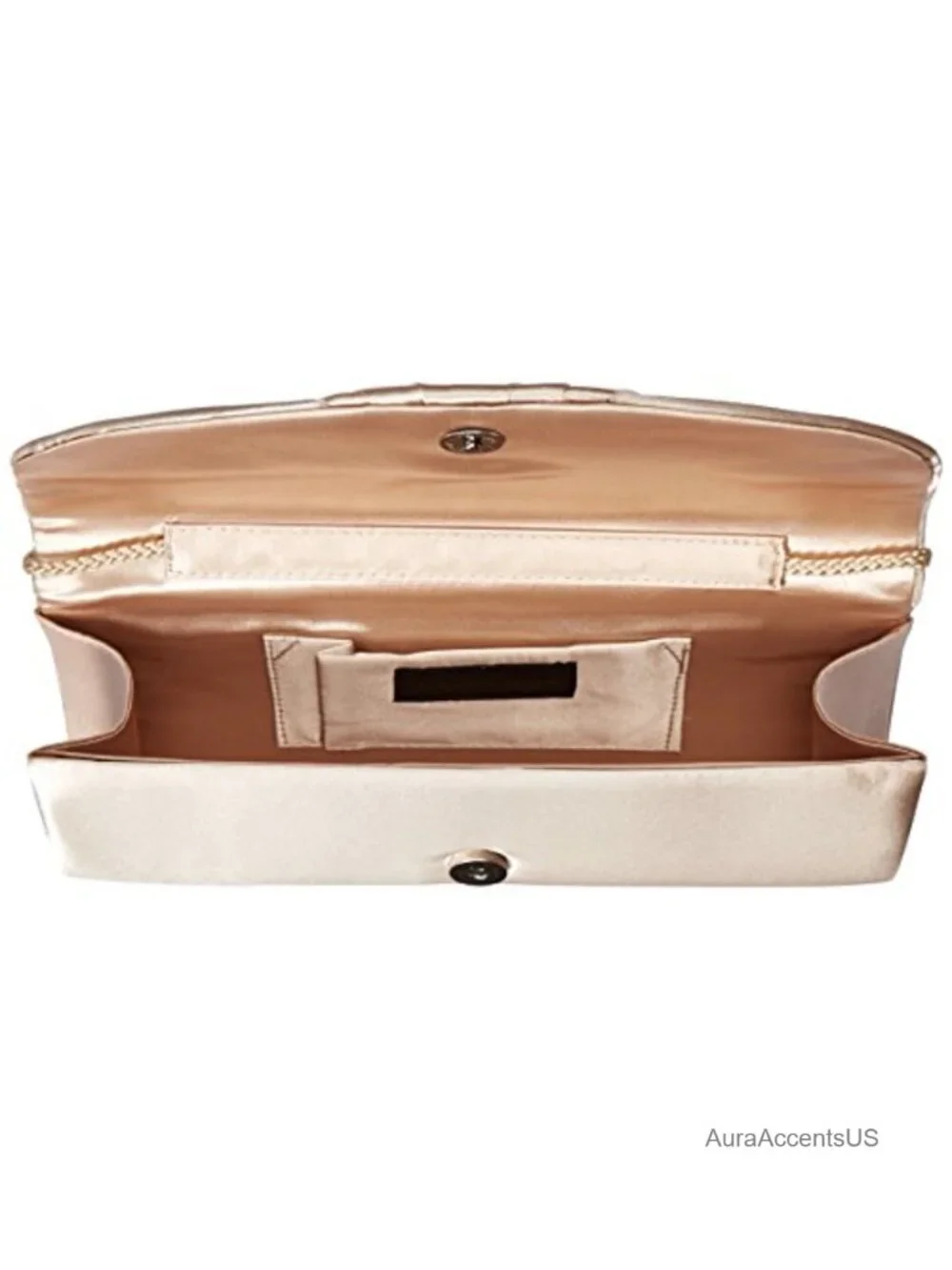 Satin Tuxedo Flap Evening Clutch with Chain Strap